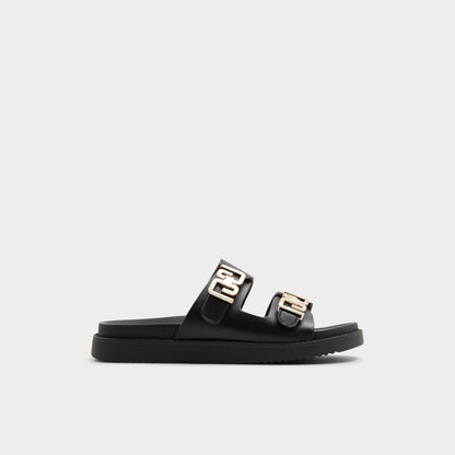 Alessie Black Women's Footbed sandals - Footbed sandal, Footbed sandal | Aldo
