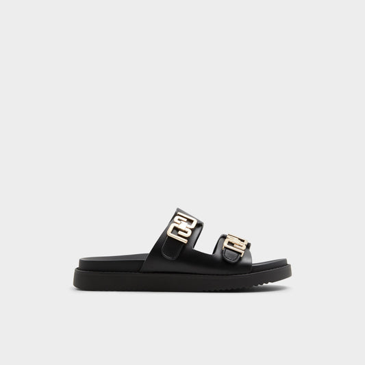 Alessie Black Women's Footbed sandals - Footbed sandal, Footbed sandal | Aldo