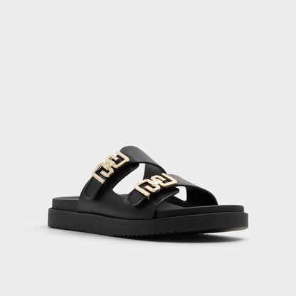 Alessie Black Women's Footbed sandals - Footbed sandal, Footbed sandal | Aldo