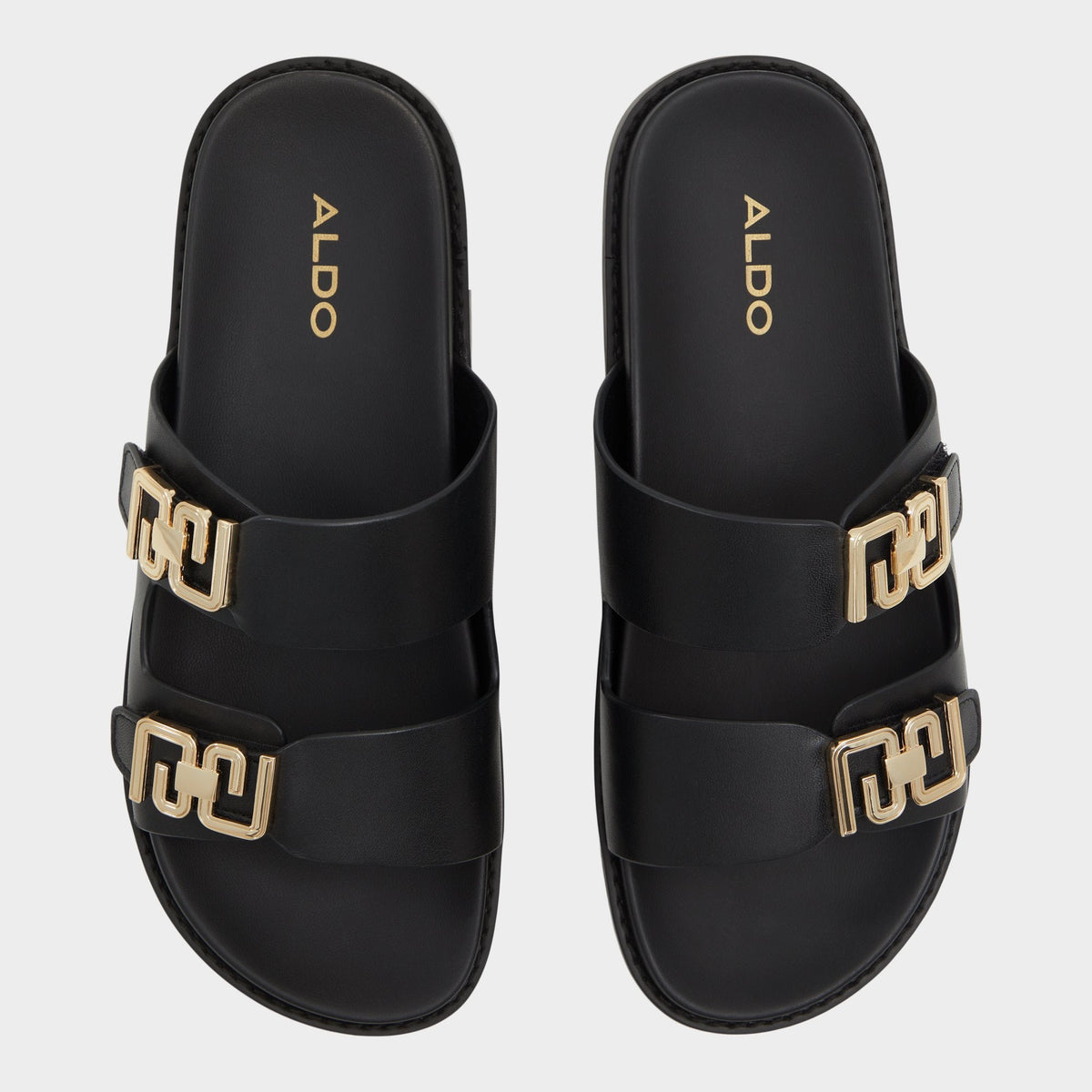 Alessie Black Women's Footbed sandals - Footbed sandal, Footbed sandal | Aldo