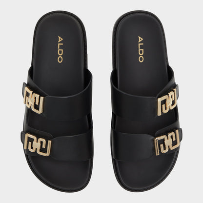 Alessie Black Women's Footbed sandals - Footbed sandal, Footbed sandal | Aldo