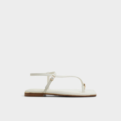 Jomalina White Women's Flats - Strappy flat sandal | Aldo