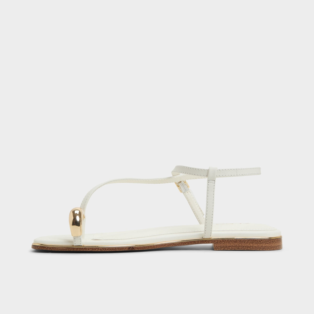 Jomalina White Women's Flats - Strappy flat sandal | Aldo