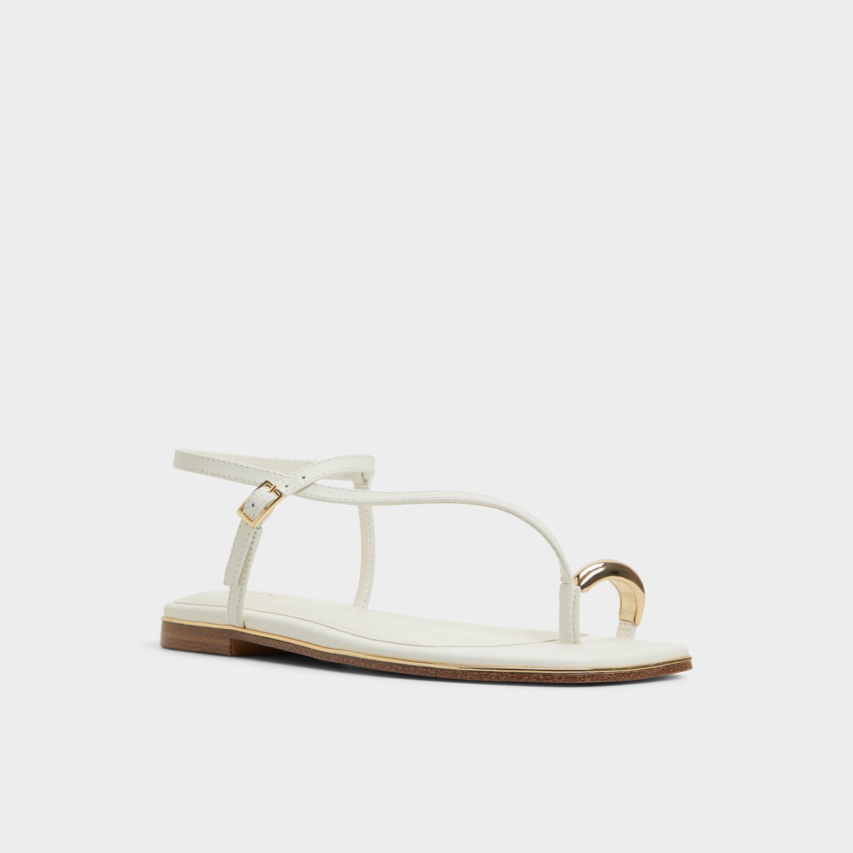 Jomalina White Women's Flats - Strappy flat sandal | Aldo