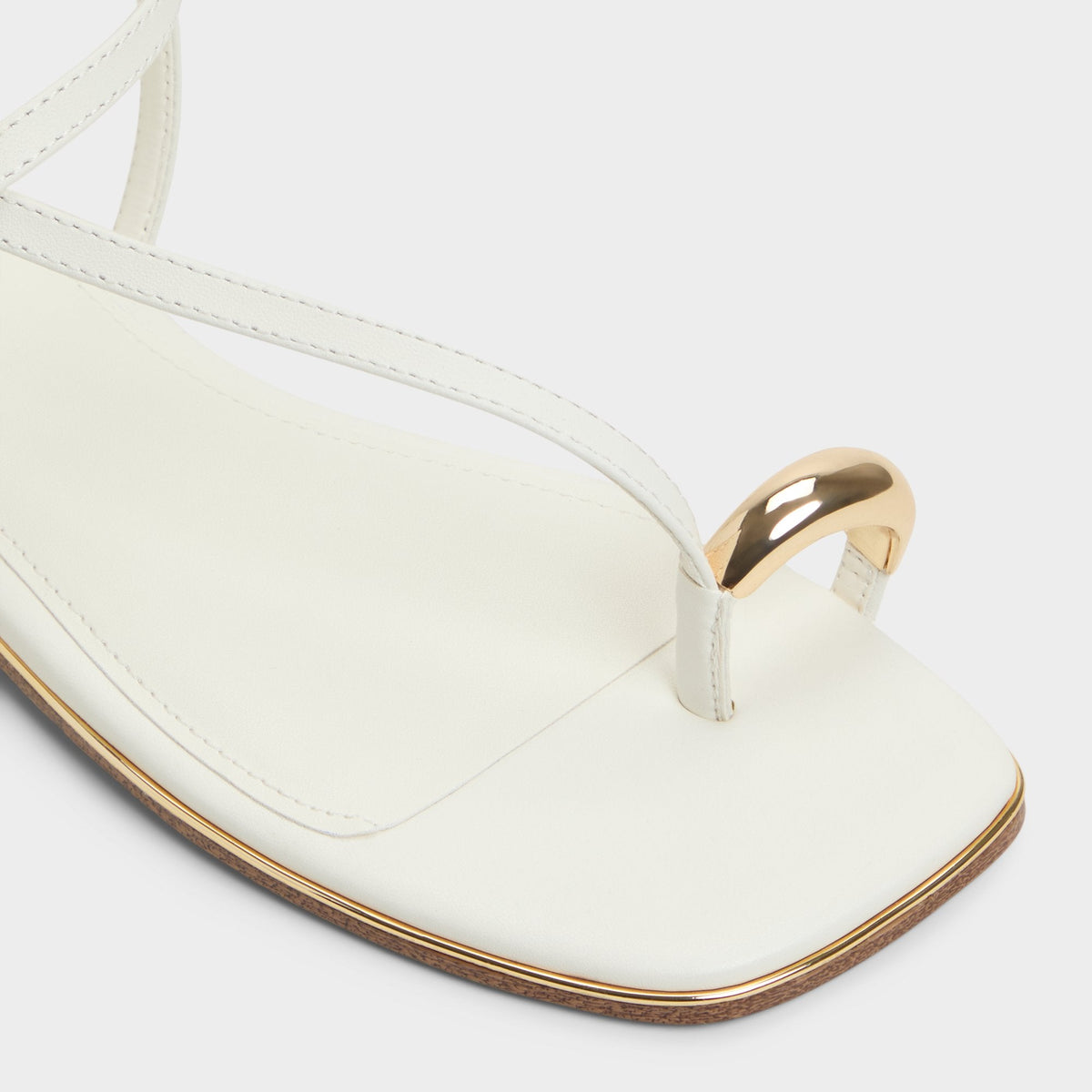 Jomalina White Women's Flats - Strappy flat sandal | Aldo