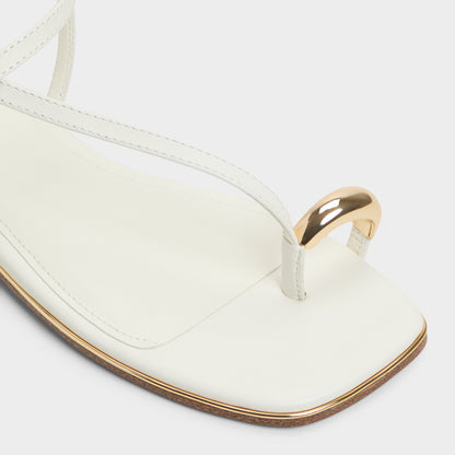 Jomalina White Women's Flats - Strappy flat sandal | Aldo