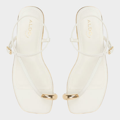 Jomalina White Women's Flats - Strappy flat sandal | Aldo