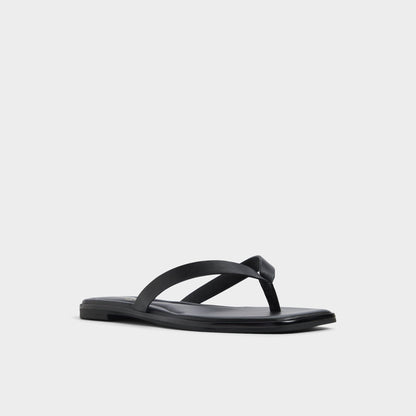 Theao Black Women's Flats - Flip flop | Aldo
