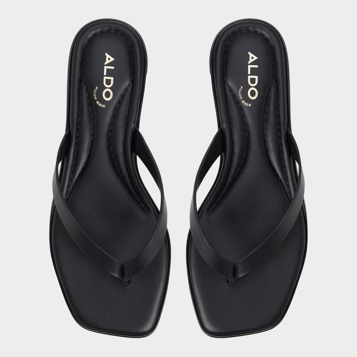 Theao Black Women's Flats - Flip flop | Aldo