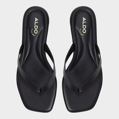 Theao Black Women's Flats - Flip flop | Aldo