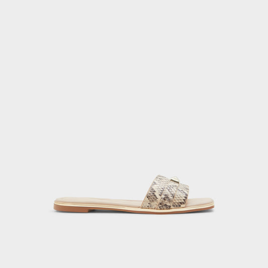 Darine Natural Women's Flats - Slide sandal | Aldo