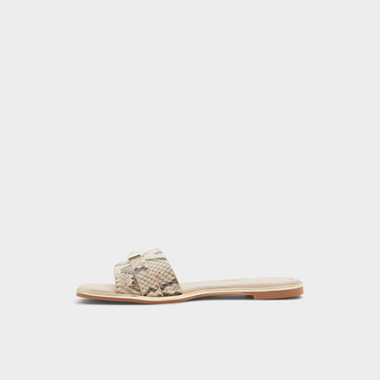 Darine Natural Women's Flats - Slide sandal | Aldo