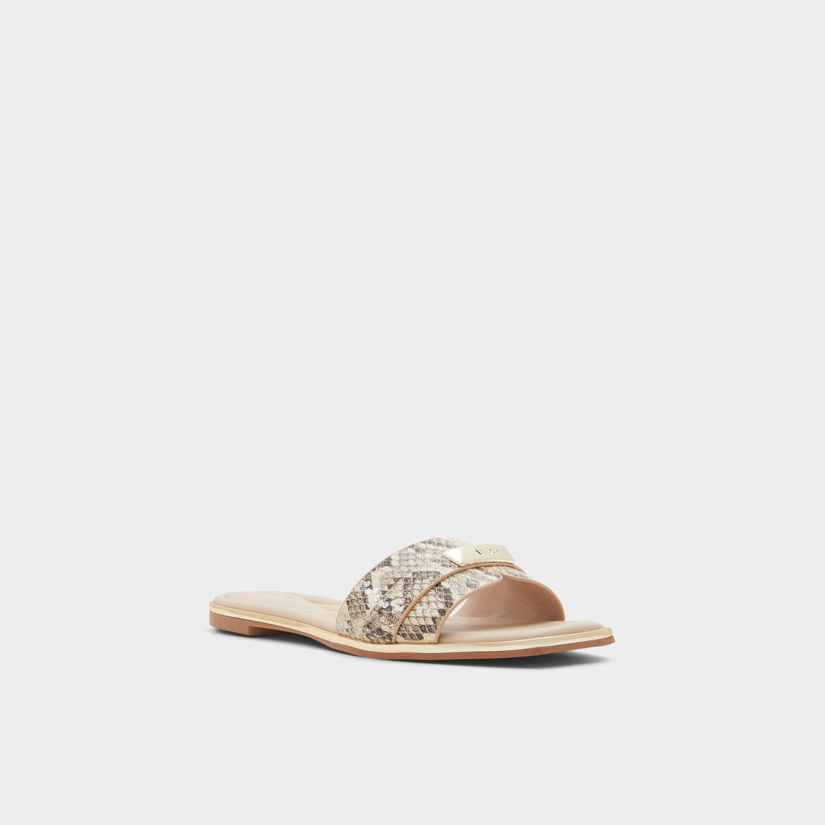 Darine Natural Women's Flats - Slide sandal | Aldo