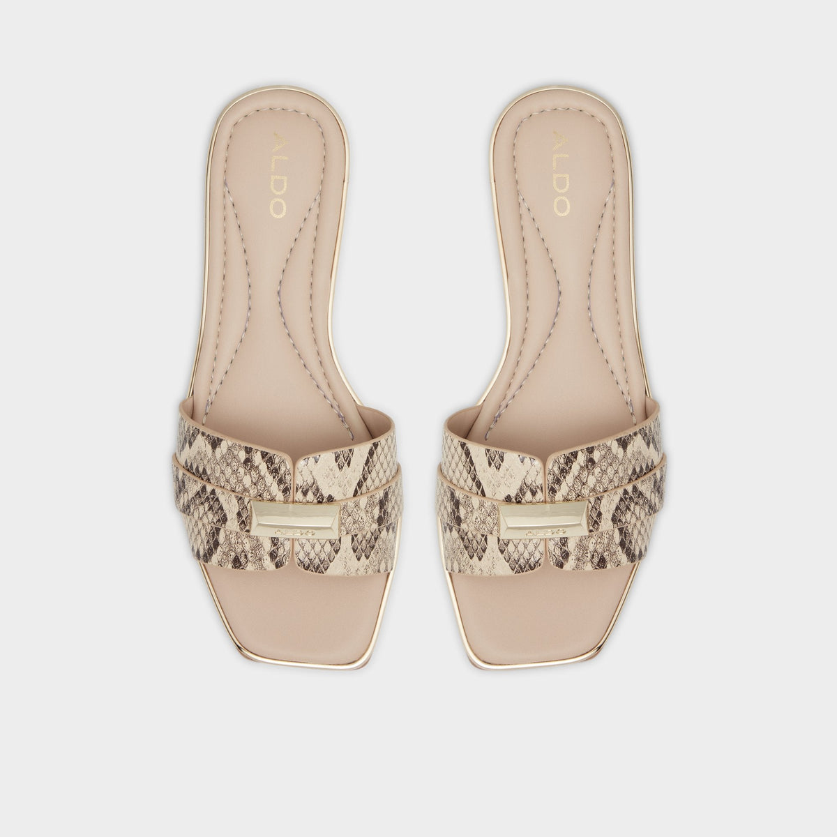 Darine Natural Women's Flats - Slide sandal | Aldo