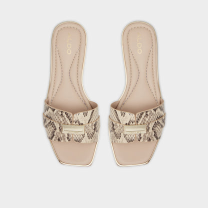 Darine Natural Women's Flats - Slide sandal | Aldo