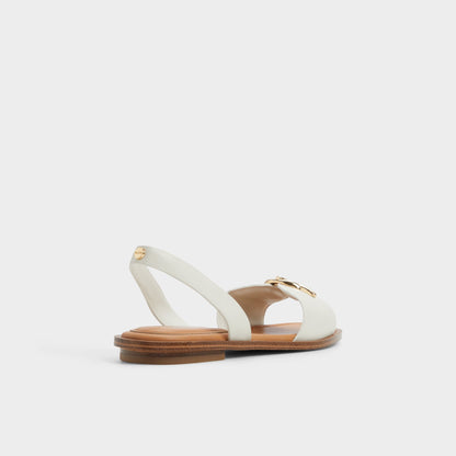 Goassi White/Bone Women's Flats - Flat sandal | Aldo