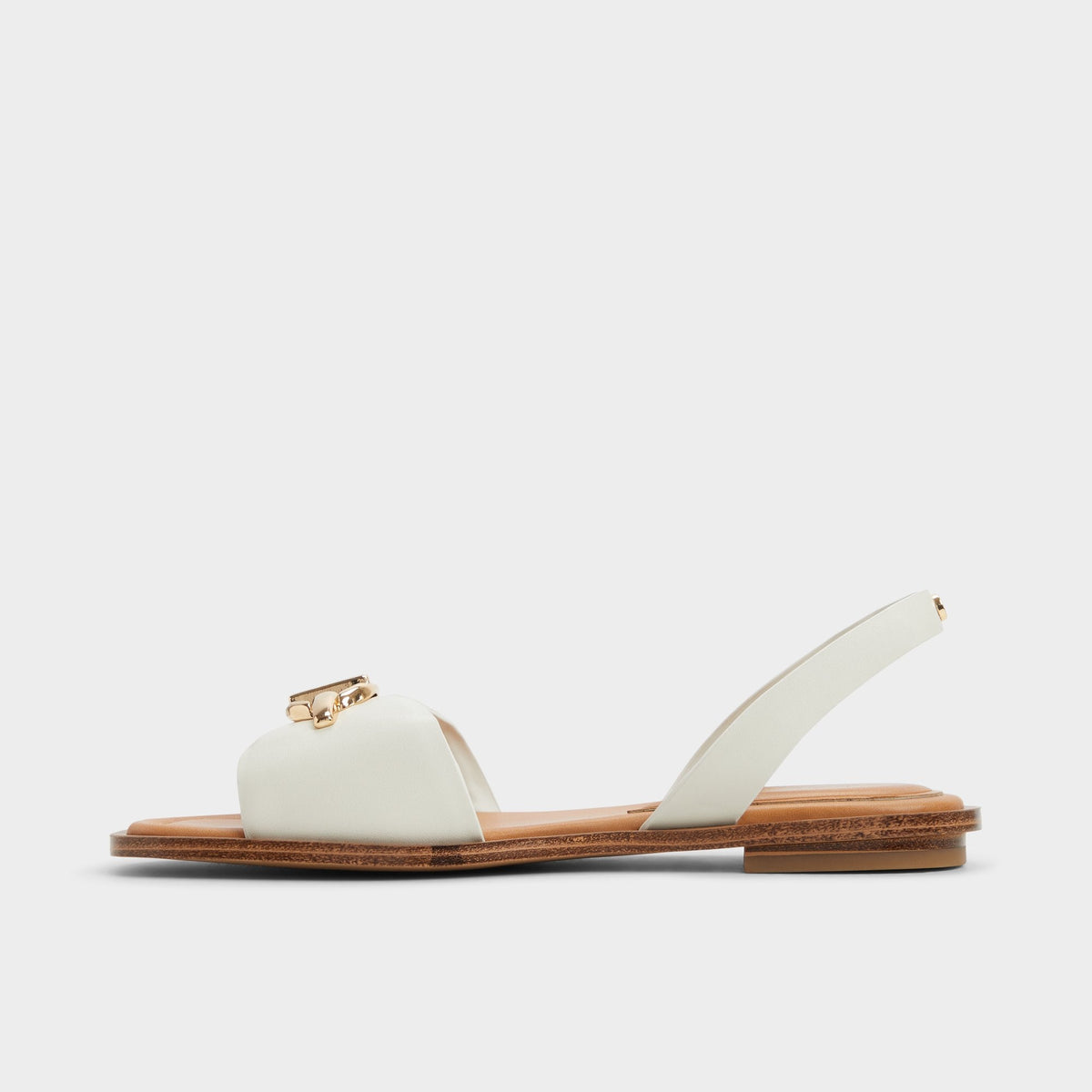Goassi White/Bone Women's Flats - Flat sandal | Aldo