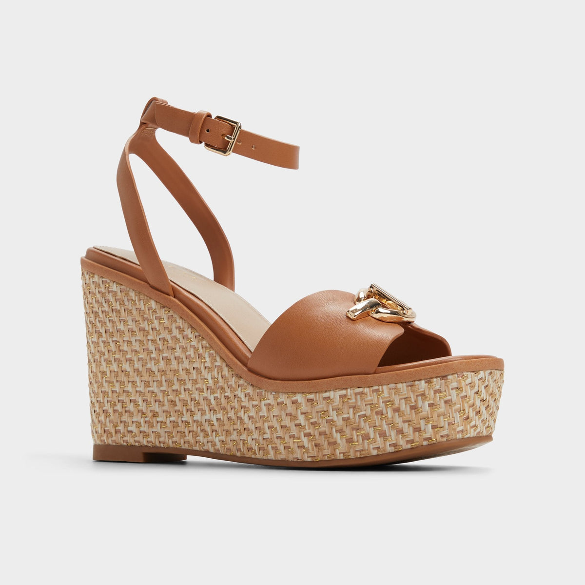 Ybylin Medium Brown Women's Wedges - Wedge sandal, Wedge heel | Aldo
