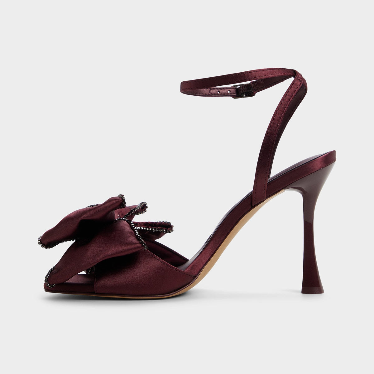 Tinsel in Bordo - Strappy heeled sandal, Stiletto heel | Aldo