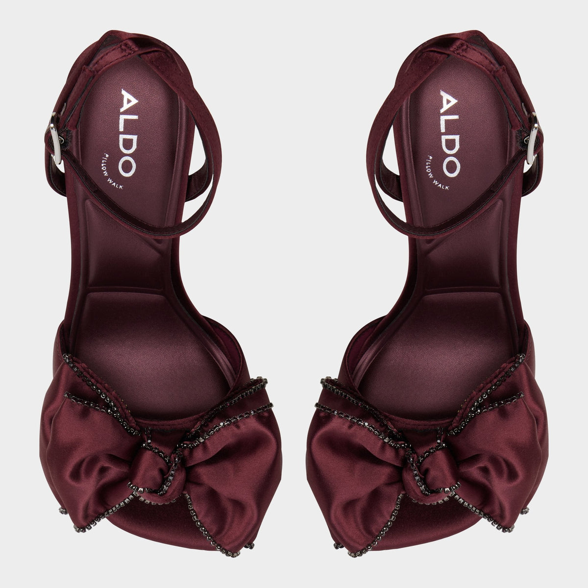 Tinsel in Bordo - Strappy heeled sandal, Stiletto heel | Aldo