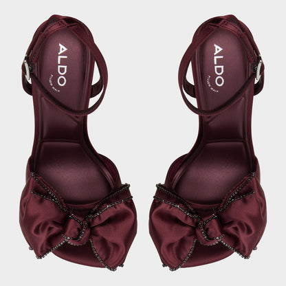 Tinsel in Bordo - Strappy heeled sandal, Stiletto heel | Aldo