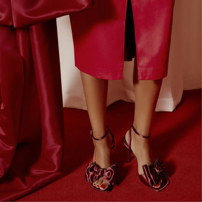 Tinsel in Bordo - Strappy heeled sandal, Stiletto heel | Aldo