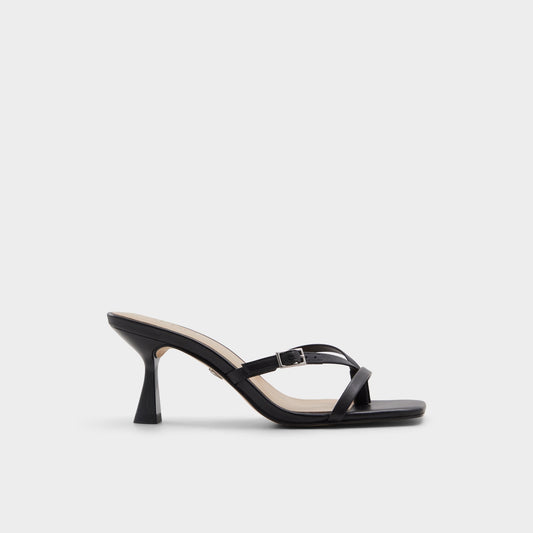 Gannever Black Women's Thong Sandals - Heeled flip flop, Stiletto heel | Aldo