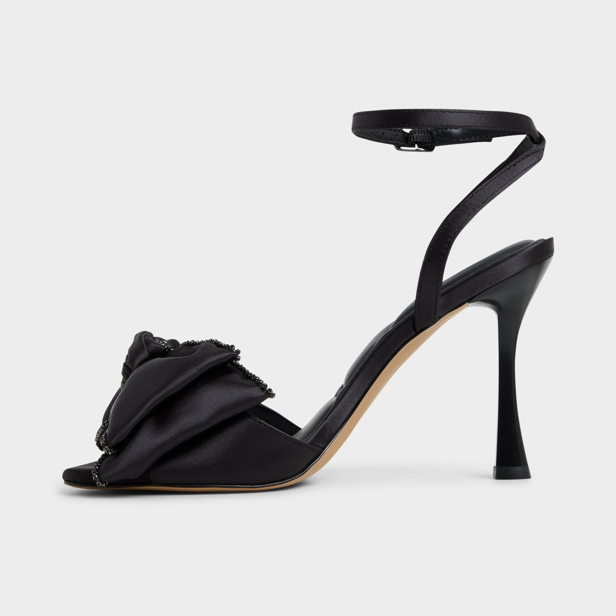 Tinsel in Black - Strappy heeled sandal, Stiletto heel | Aldo