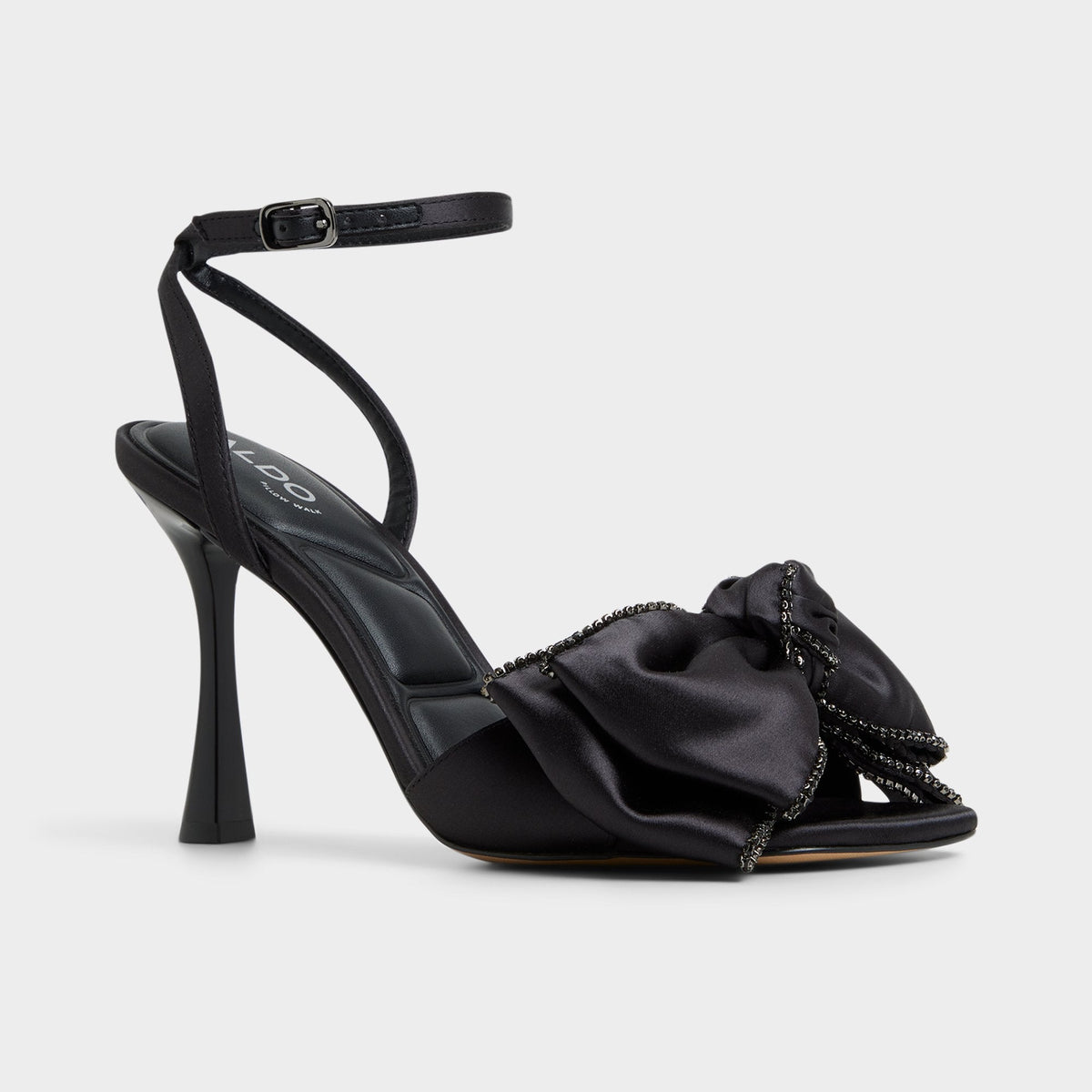 Tinsel in Black - Strappy heeled sandal, Stiletto heel | Aldo
