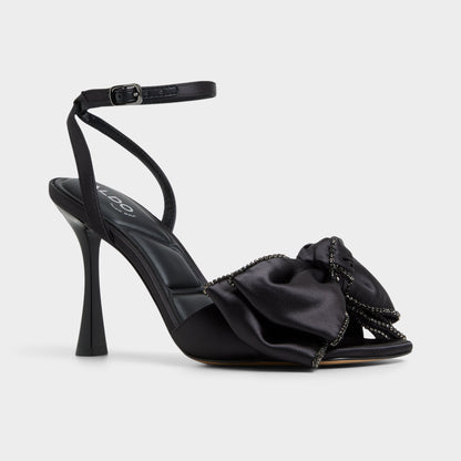 Tinsel in Black - Strappy heeled sandal, Stiletto heel | Aldo