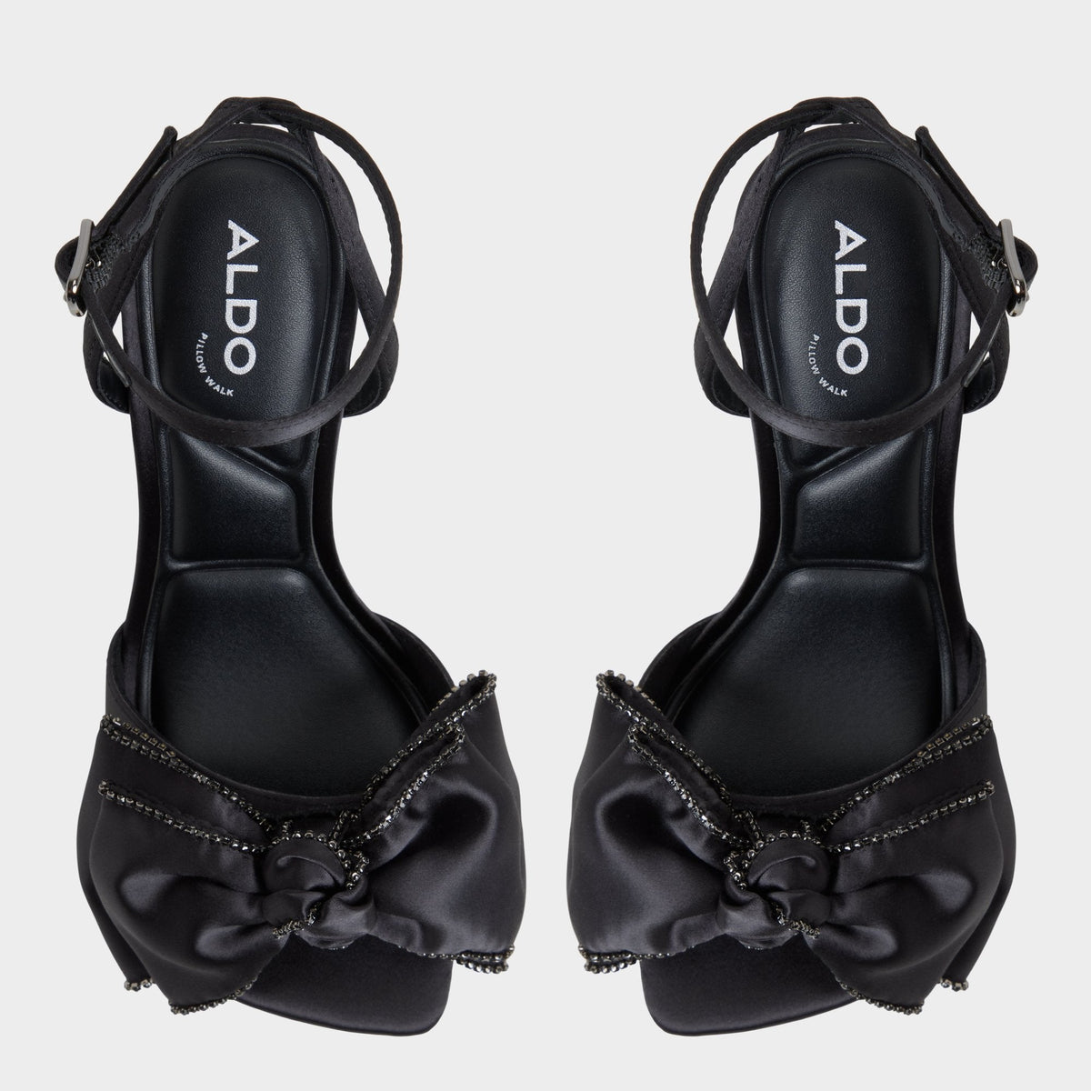 Tinsel in Black - Strappy heeled sandal, Stiletto heel | Aldo
