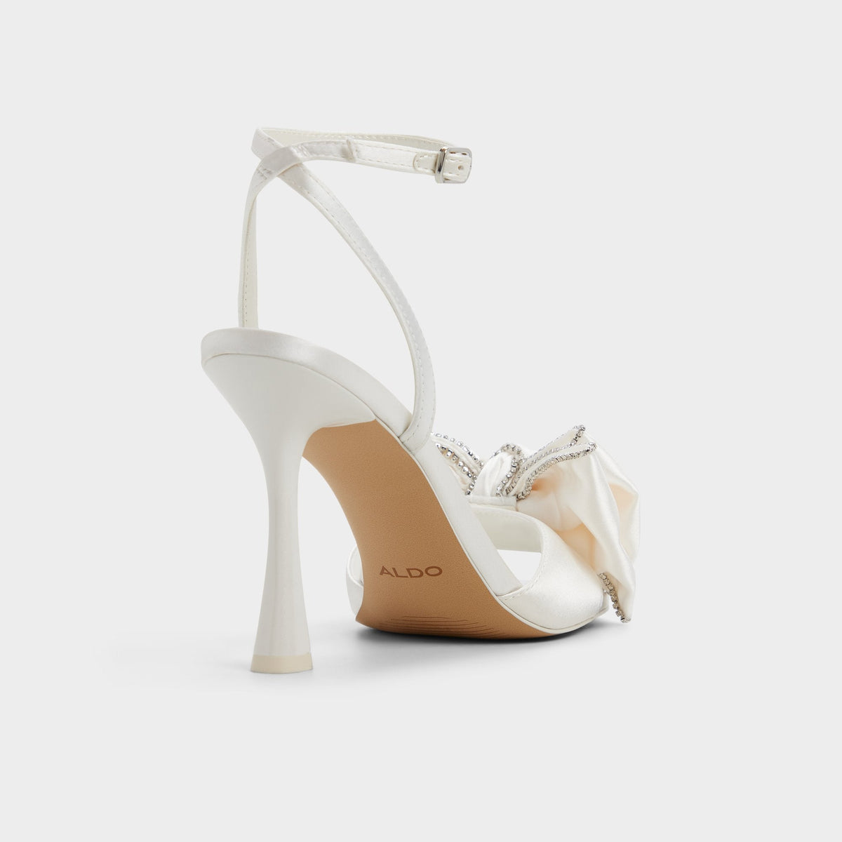 Tinsel in Other White - Strappy heeled sandal, Stiletto heel | Aldo