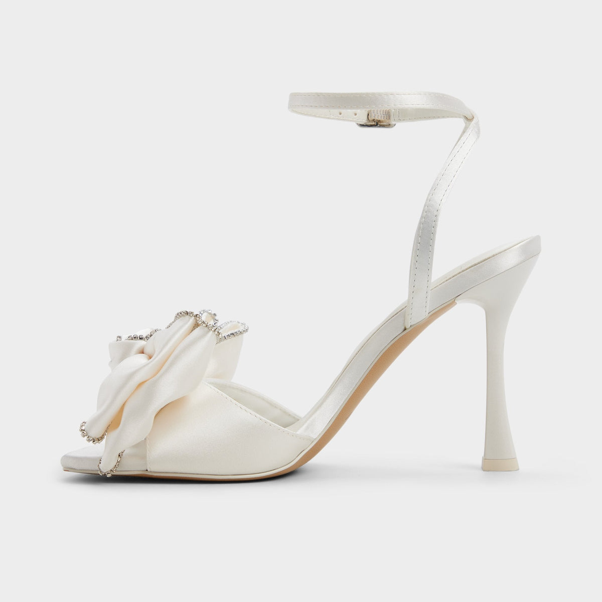 Tinsel in Other White - Strappy heeled sandal, Stiletto heel | Aldo