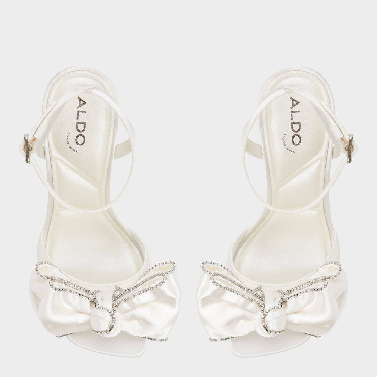Tinsel in Other White - Strappy heeled sandal, Stiletto heel | Aldo