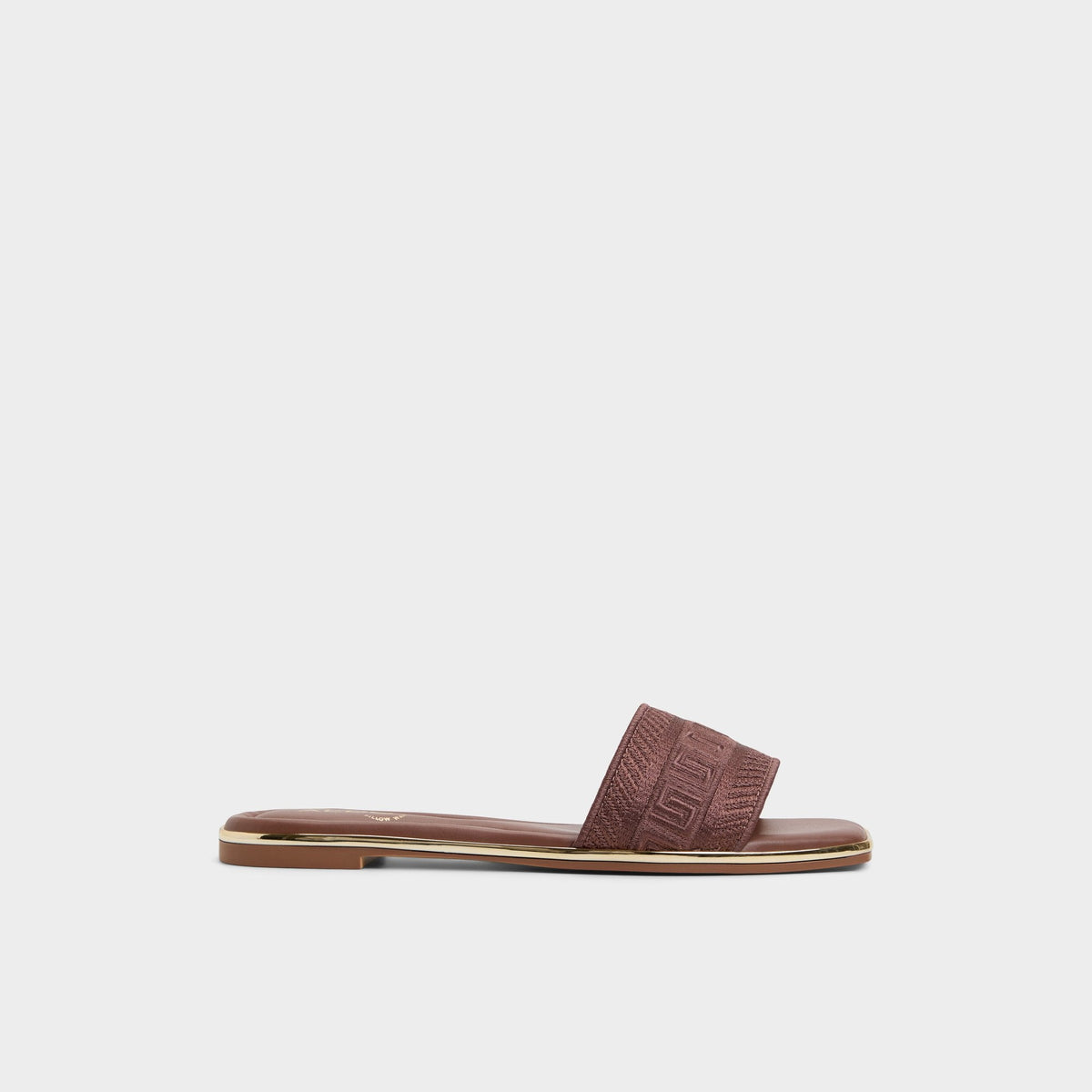 Oceania Medium Brown Women's Flats - Slide sandal | Aldo