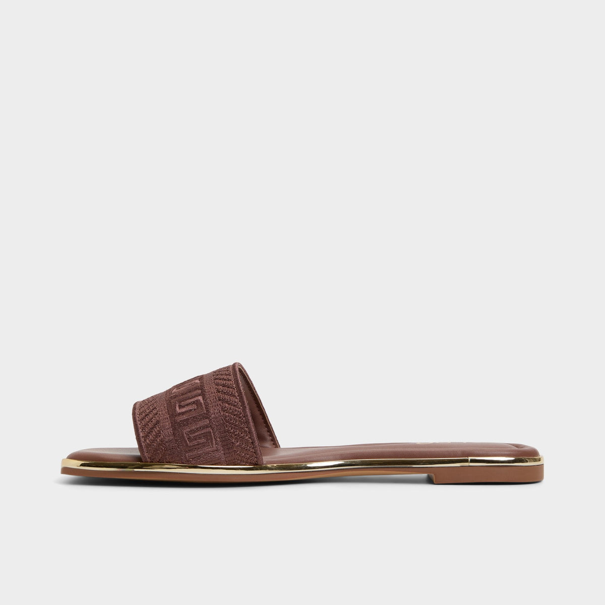 Oceania Medium Brown Women's Flats - Slide sandal | Aldo