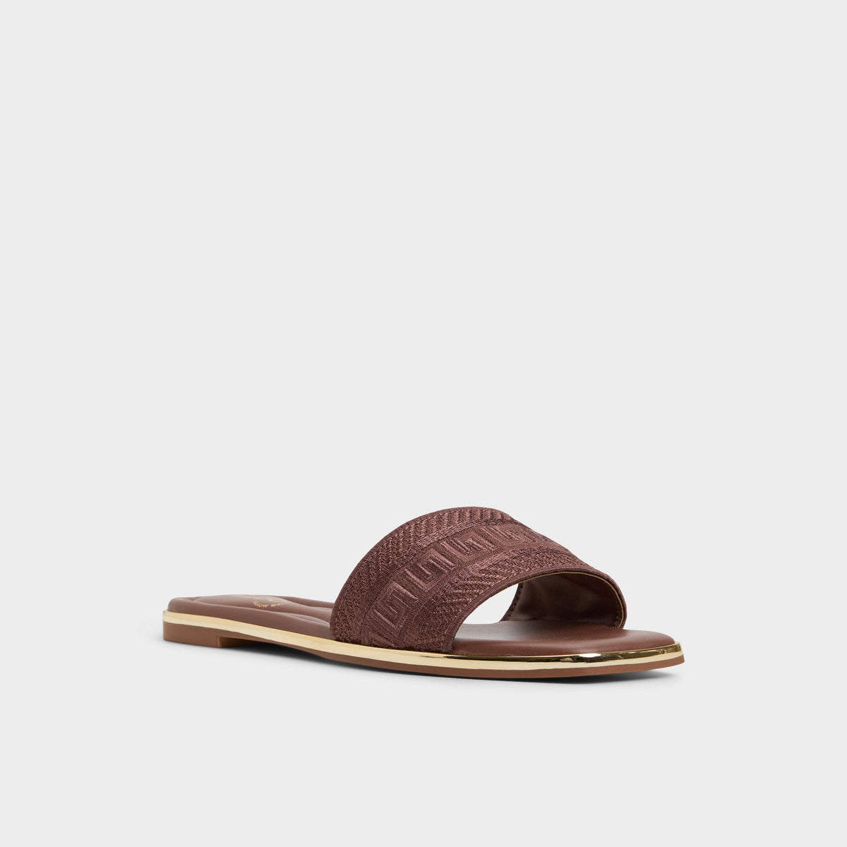 Oceania Medium Brown Women's Flats - Slide sandal | Aldo