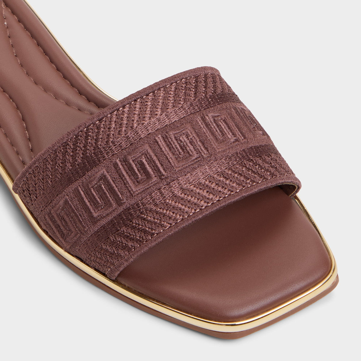 Oceania Medium Brown Women's Flats - Slide sandal | Aldo