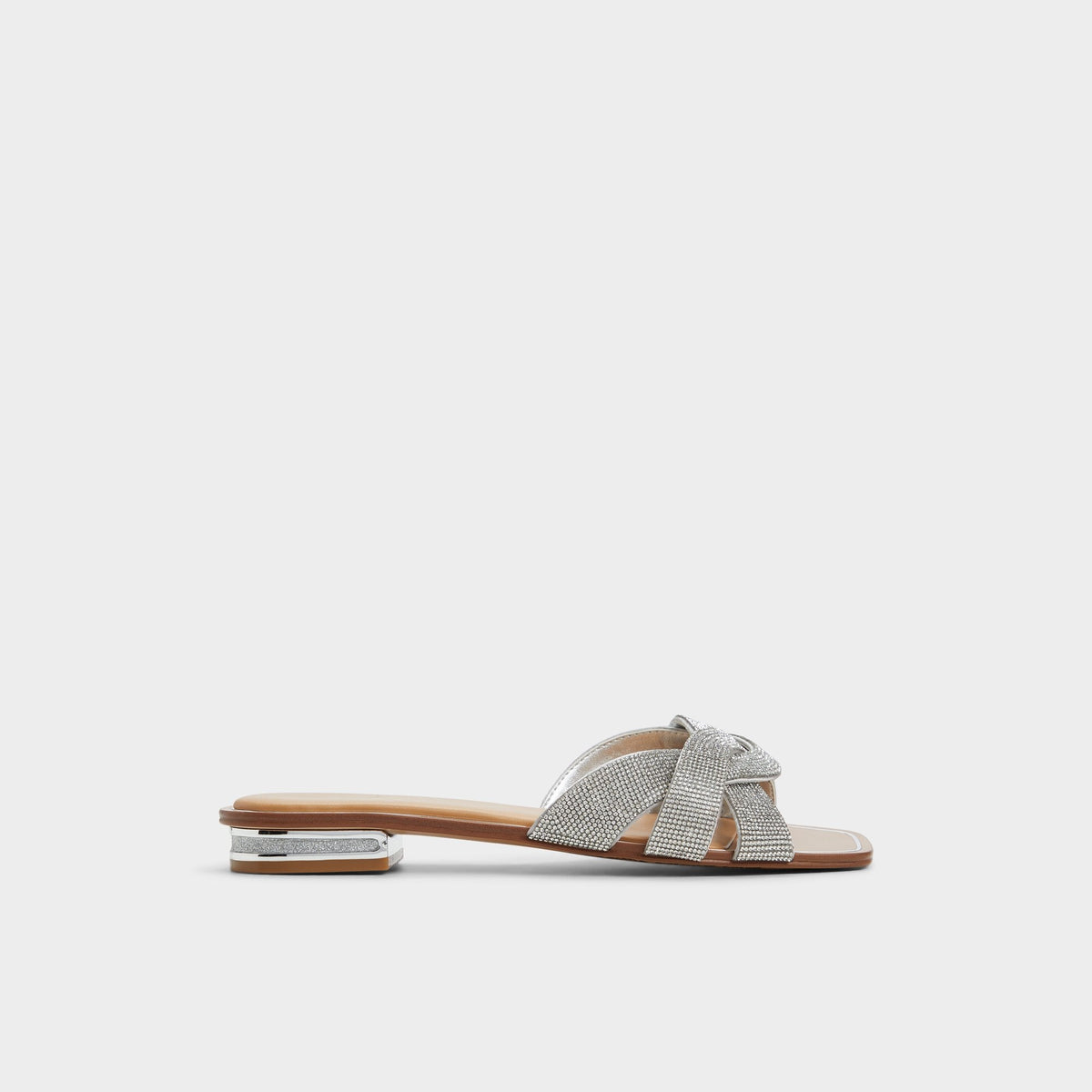 Ormeley Silver Women's Iridescent metallics - Slide sandal | Aldo
