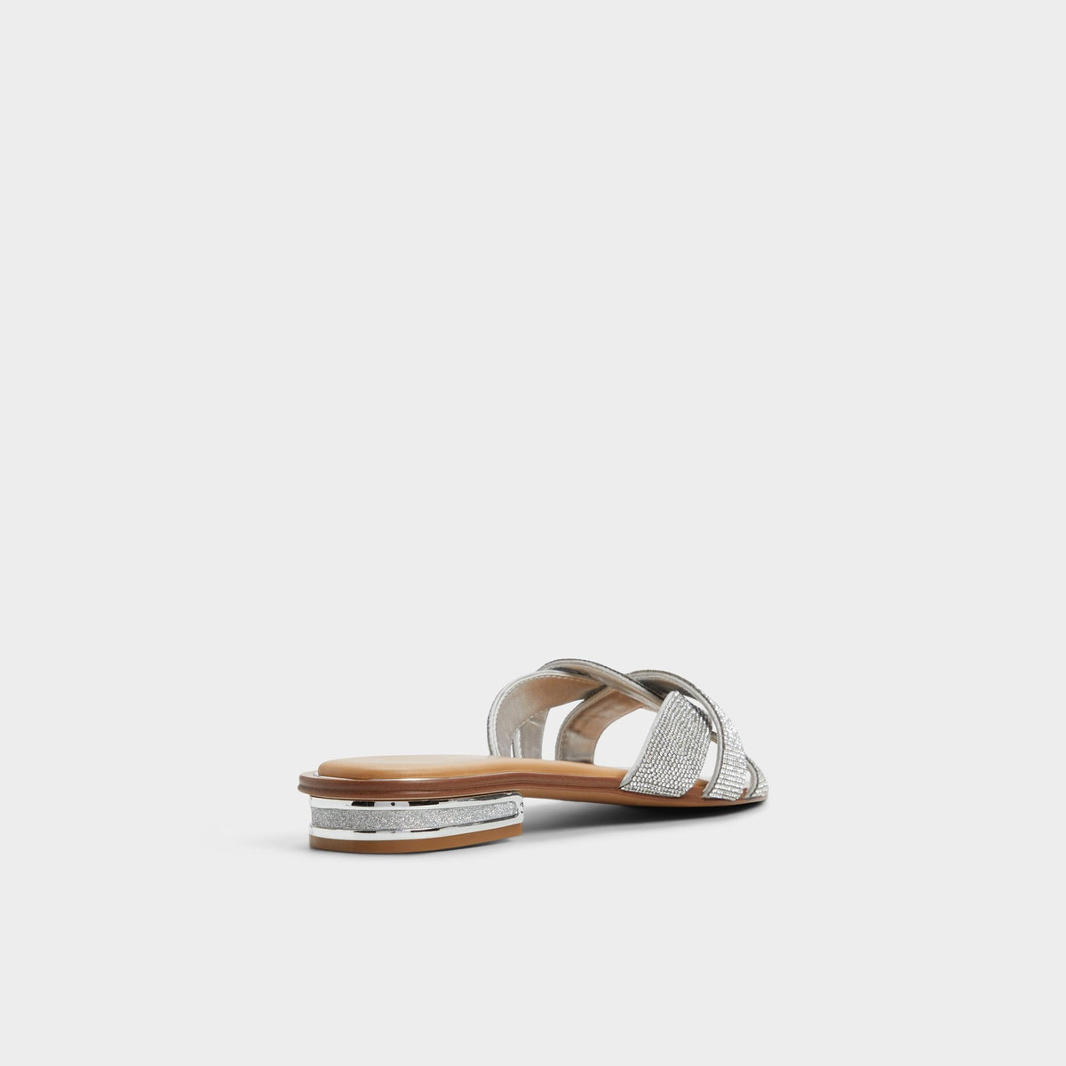 Ormeley Silver Women's Iridescent metallics - Slide sandal | Aldo