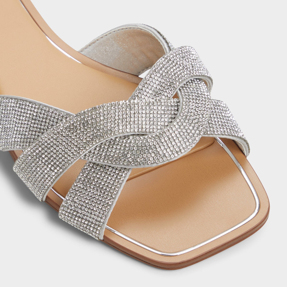 Ormeley Silver Women's Iridescent metallics - Slide sandal | Aldo
