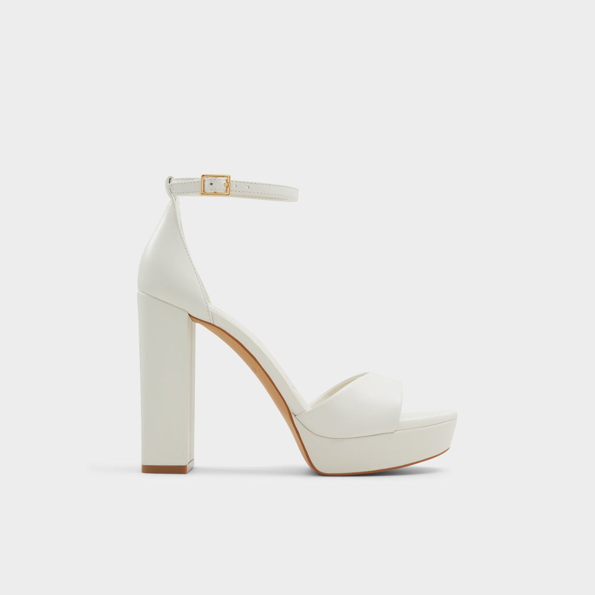 Enaegyn2.0 White/Bone Women's Platform Shoes - Strappy heeled sandal, Block heel | Aldo