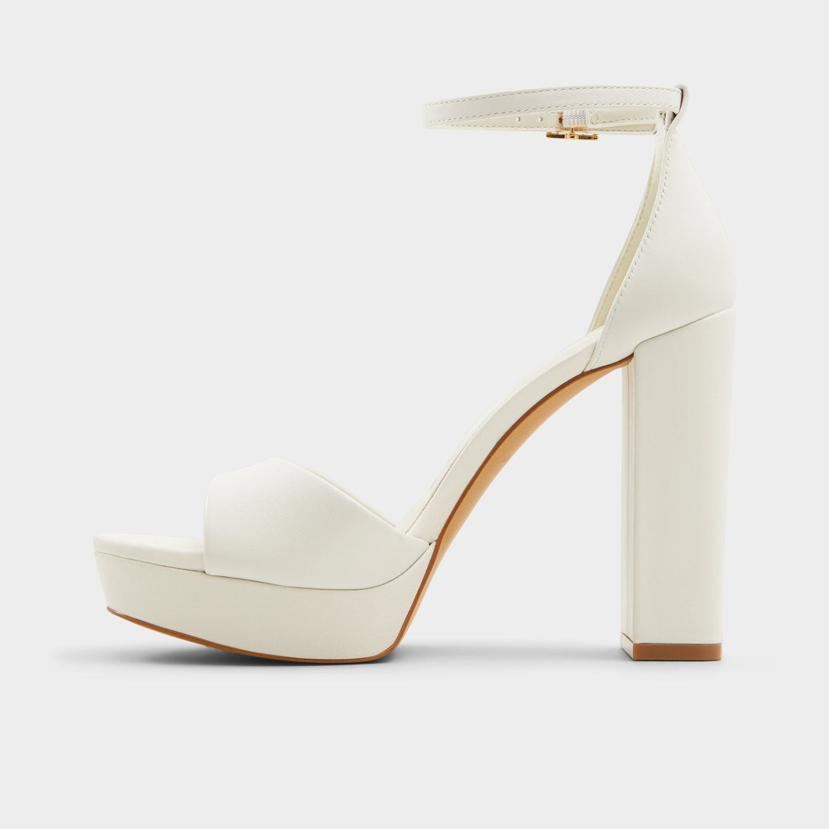Enaegyn2.0 White/Bone Women's Platform Shoes - Strappy heeled sandal, Block heel | Aldo