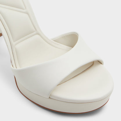 Enaegyn2.0 White/Bone Women's Platform Shoes - Strappy heeled sandal, Block heel | Aldo