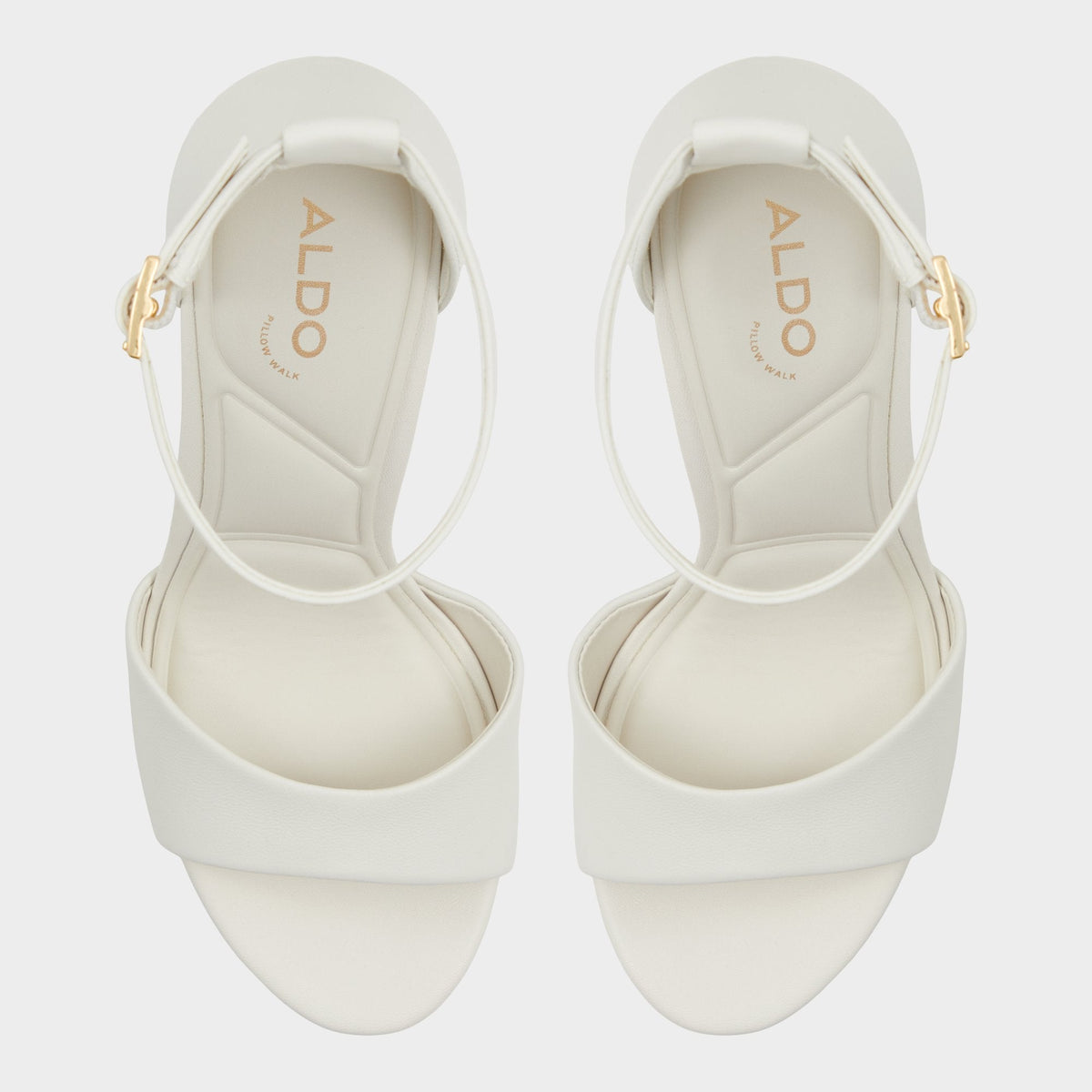 Enaegyn2.0 White/Bone Women's Platform Shoes - Strappy heeled sandal, Block heel | Aldo