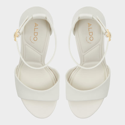 Enaegyn2.0 White/Bone Women's Platform Shoes - Strappy heeled sandal, Block heel | Aldo