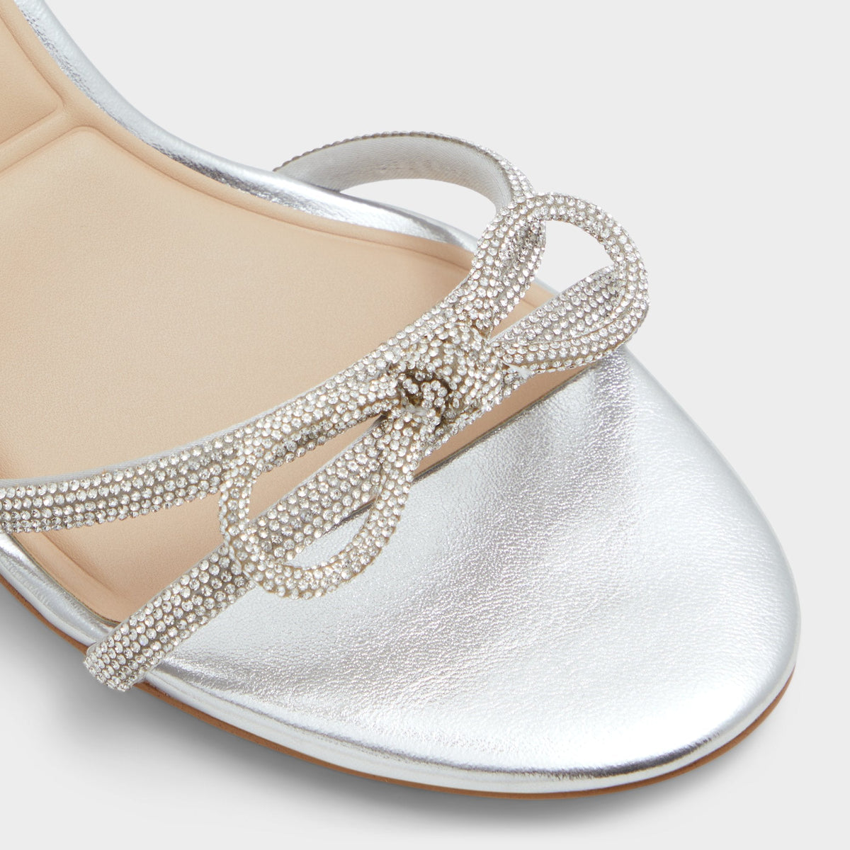 Bouclette Silver Women's Block heels - Strappy heeled sandal, Block heel | Aldo