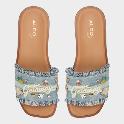 Beachside Denim Women's Flats - Slide sandal | Aldo
