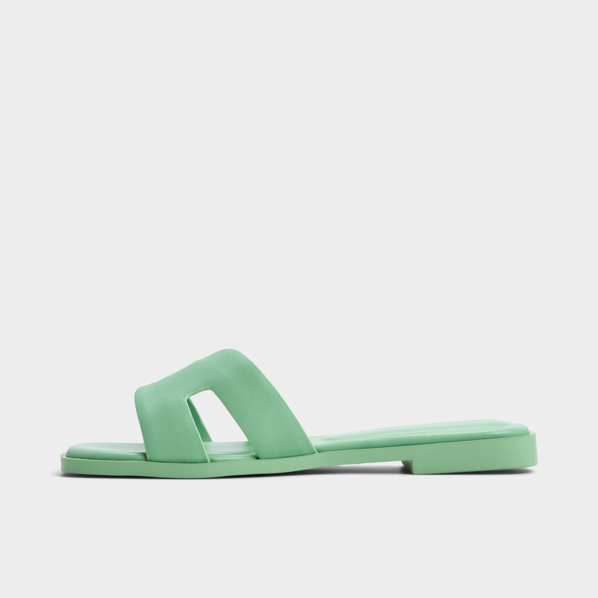 Itsandal Medium Green Women's Flats - Slide sandal | Aldo