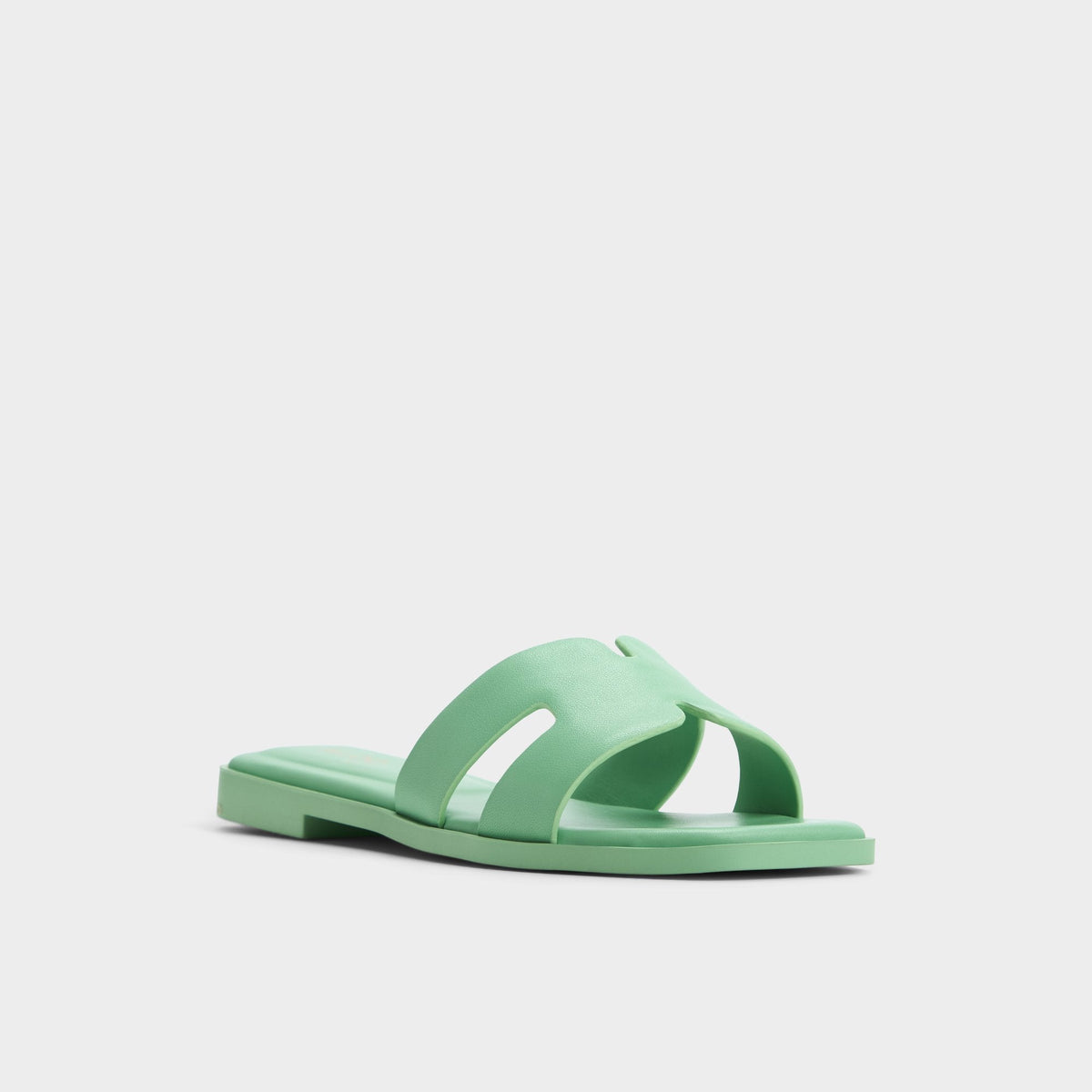 Itsandal Medium Green Women's Flats - Slide sandal | Aldo
